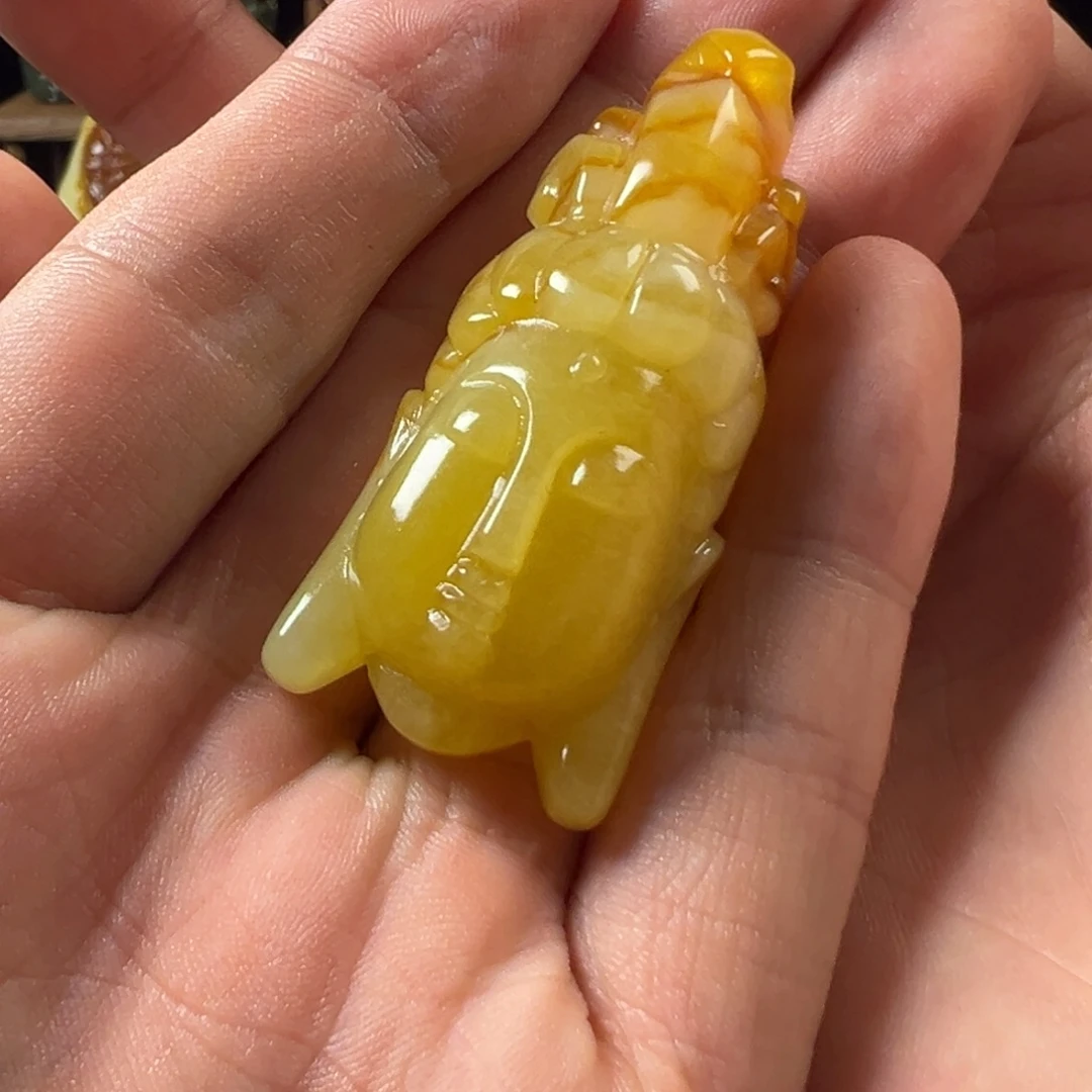 未镶嵌岫玉手把件天然岫玉