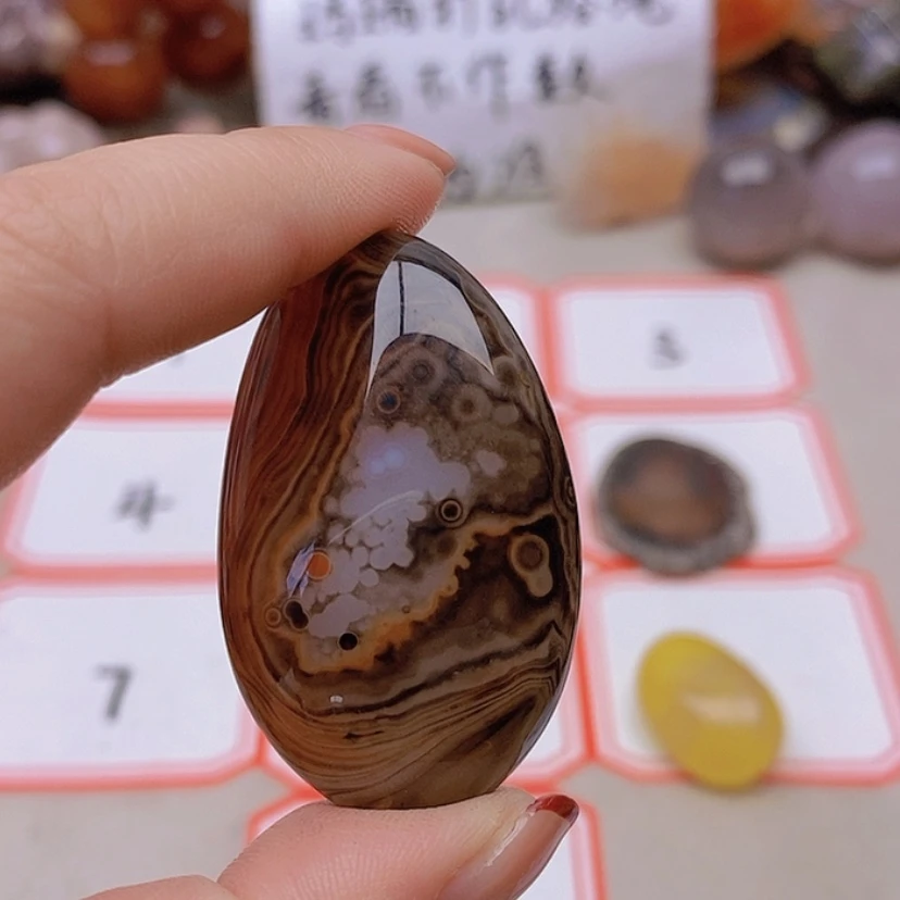 【闪购商品】未镶嵌玛瑙/玉髓珠宝半成品背*