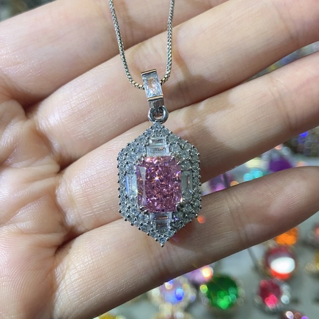 6锆石（处理）冰花切吊坠