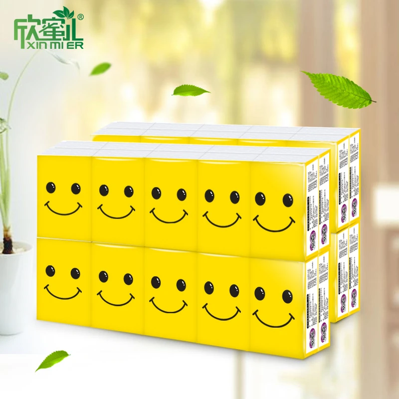 欣蜜儿手帕纸餐巾纸便携面巾纸无香纸巾卫生纸厂家120包整箱