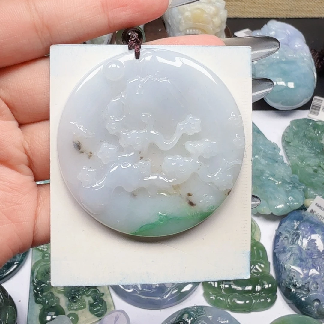 翡翠未镶嵌挂件翡翠