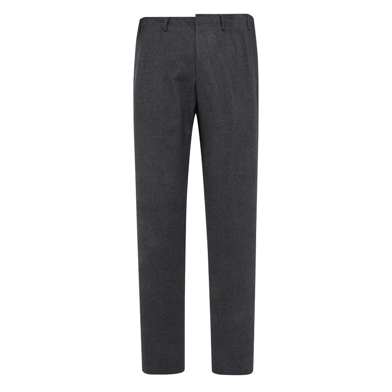 SA24萨BA蒂N春秋男式西裤 中腰修身商务休闲长裤 黑灰色