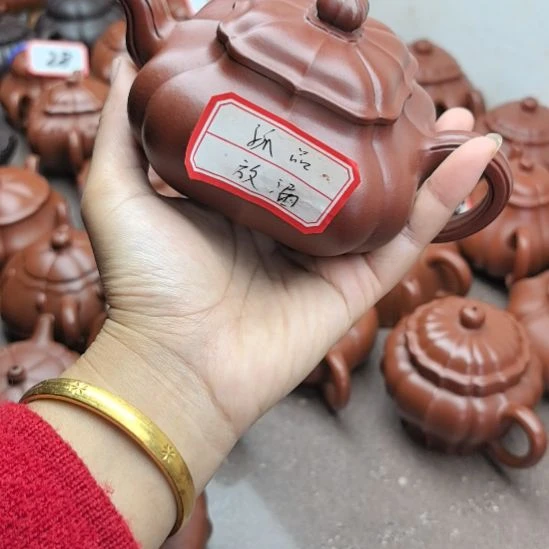 紫砂茶壶大红炮四角传炉