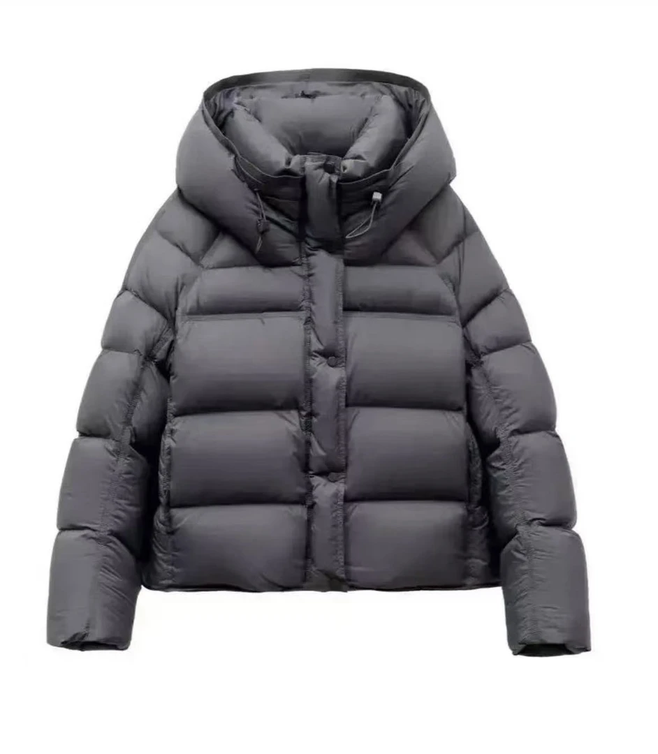 【90白鹅绒】云朵泡芙羽绒服高品质保暖厚款时尚百搭慵懒连帽宽松