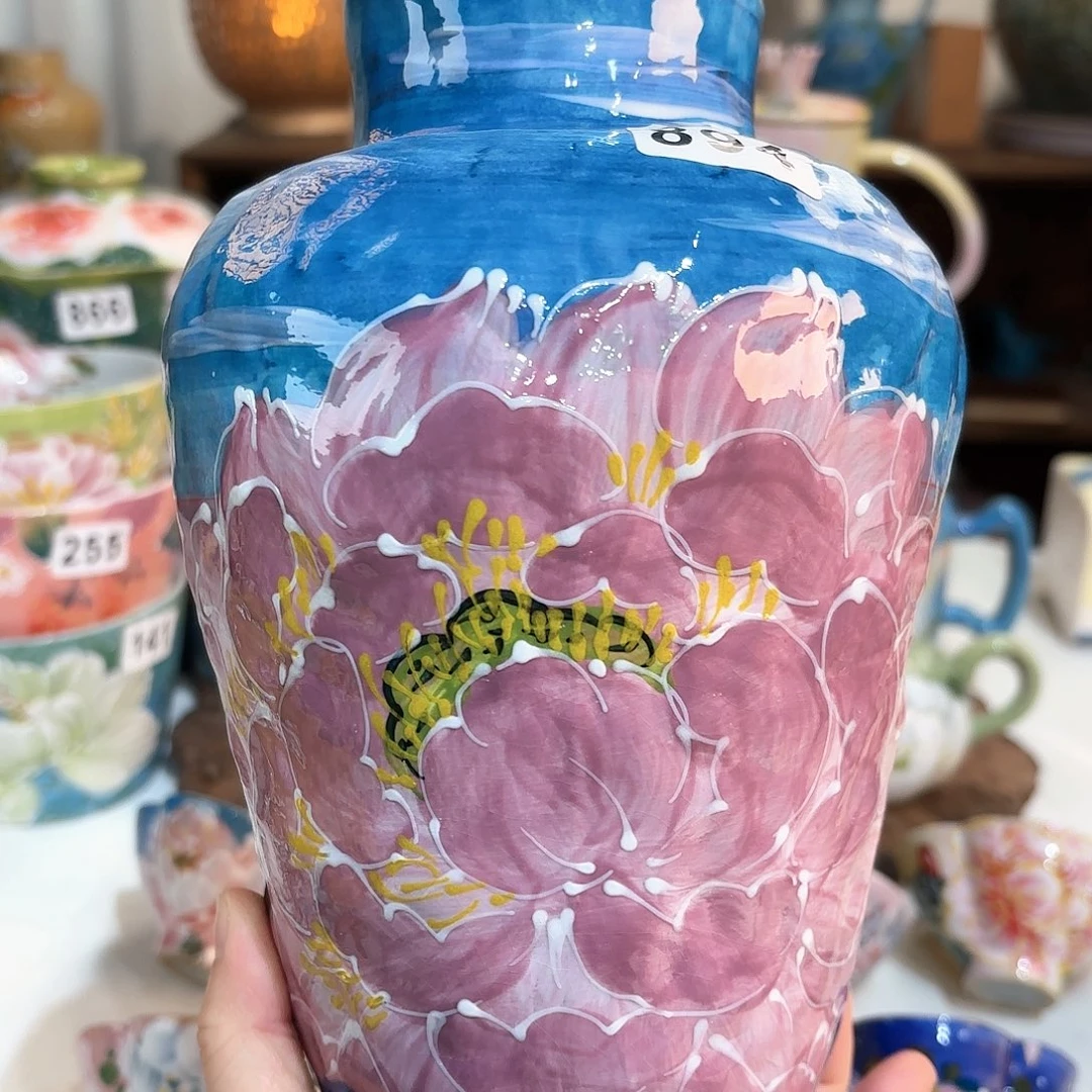 景德镇手绘高温釉下彩陶瓷茶具