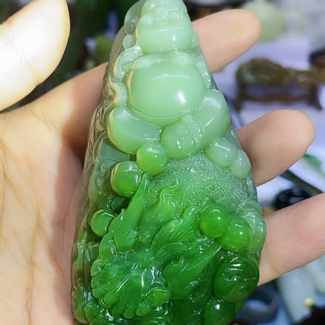 【闪购商品】未镶嵌和田玉（碧玉）把件