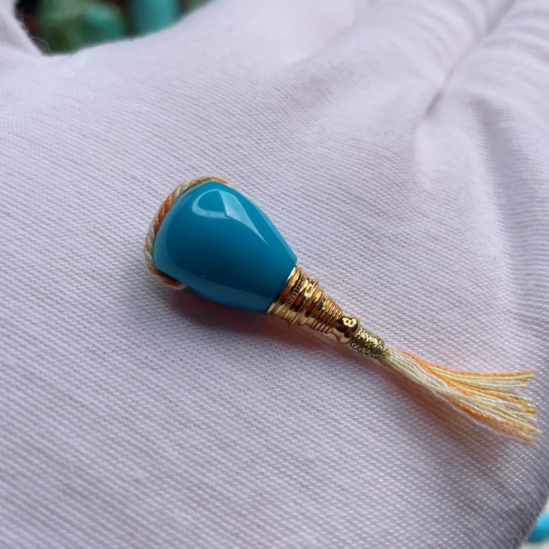 18K金镶嵌绿松石珠宝奇石