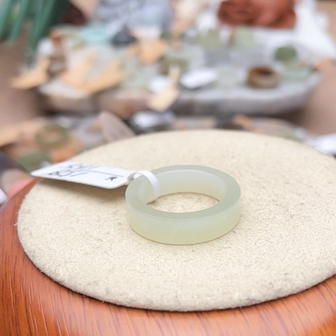 未镶嵌戒指和田玉c10晴水直切17.7不退货