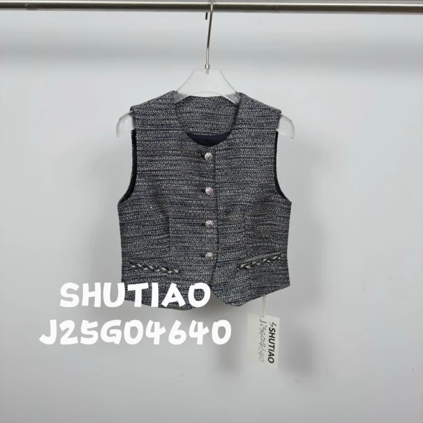 【SHUTIAO】2025夏季：新款小众设计款马甲J25G04640