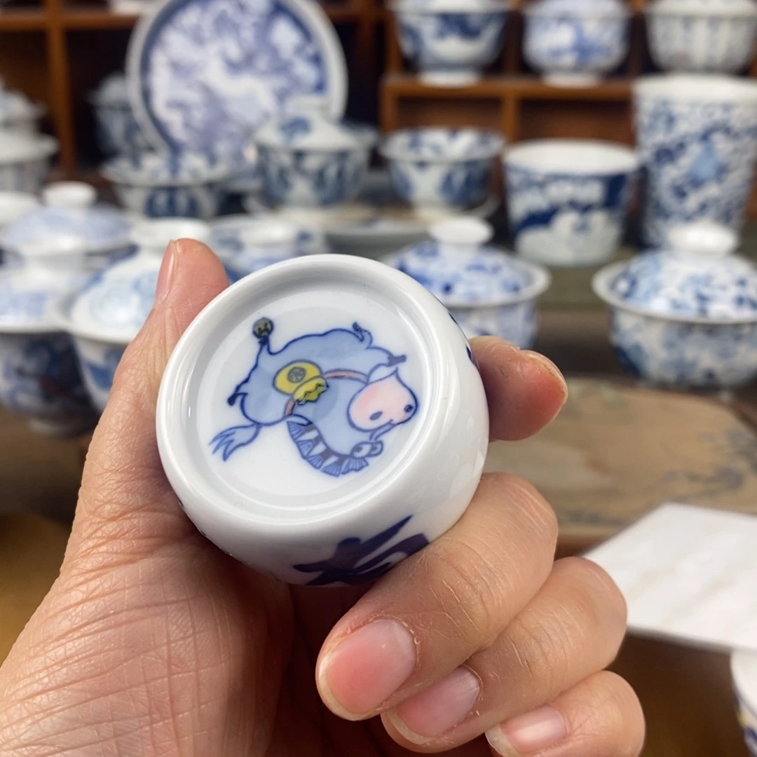 亞****瓷片景德镇陶瓷手绘茶器415