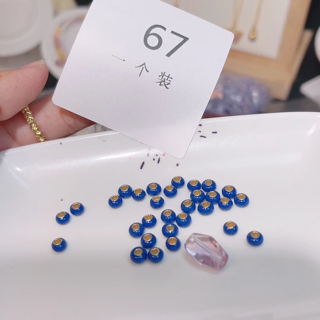 紫晶珠宝半成品银S925镀金镶嵌67