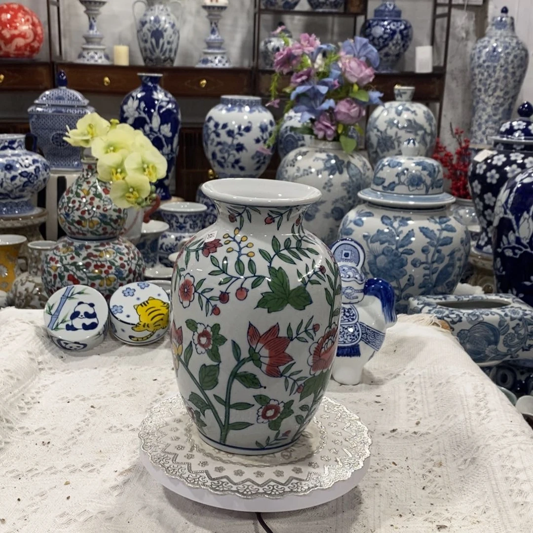 【闪购商品】瓶五彩花瓶摆件……高度22