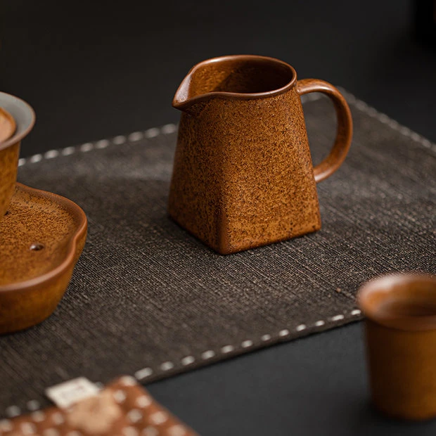 【器度坊】窑变公道杯功夫茶具复古家用陶瓷高档新款茶海喝茶器具