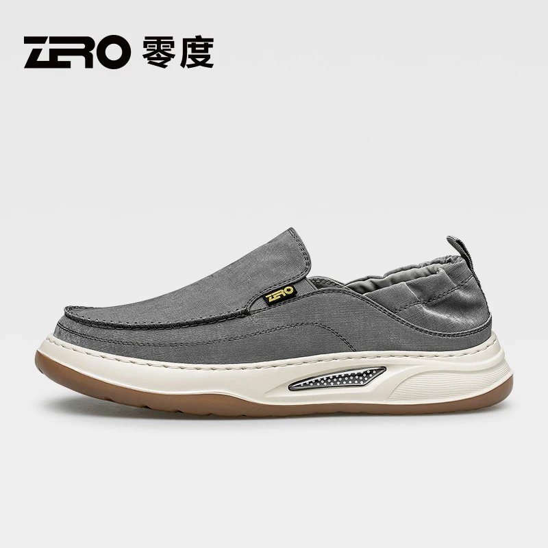 Zero/零度尚品夏季新款时尚透气防滑轻舒适男士夏季一脚蹬网面鞋