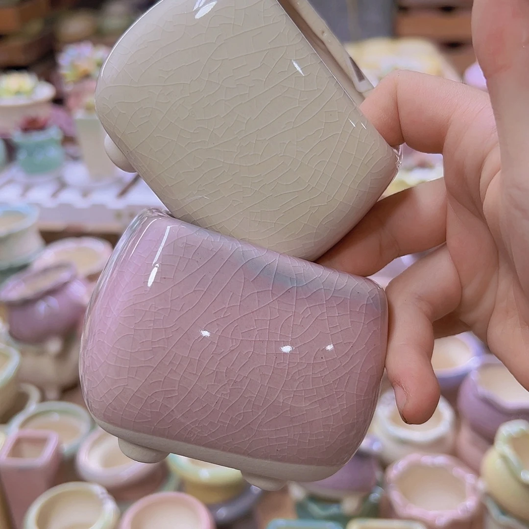 陶瓷花盆当场满12包邮