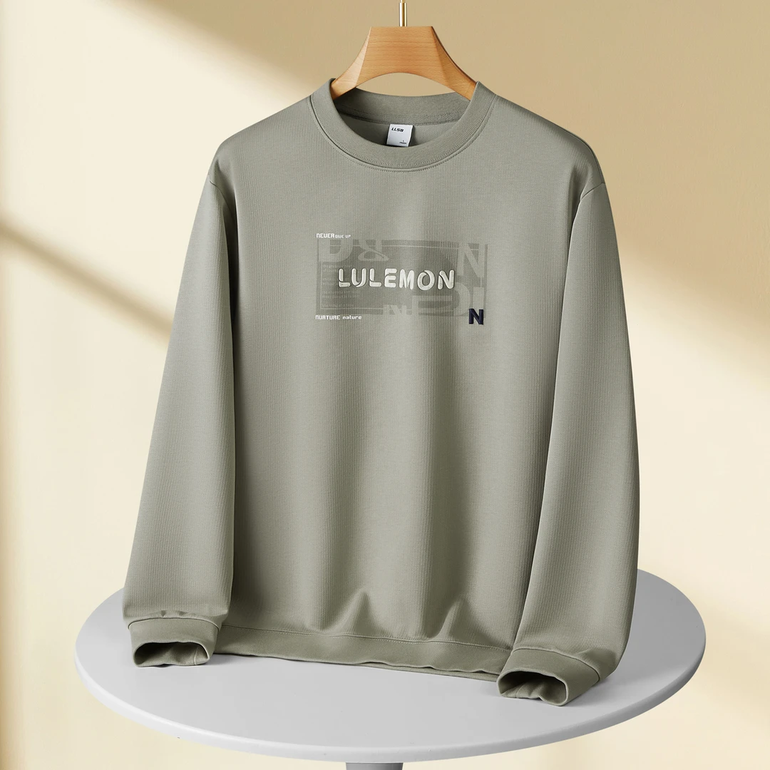 2025秋冬季新款男士潮流高级感印花男款卫衣长袖圆领套头青年上衣