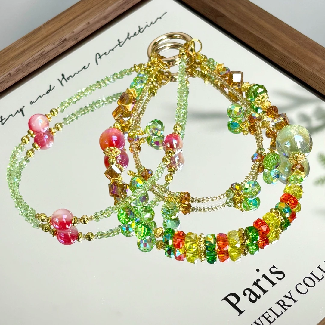 881编码链原创手工diy手机壳防丢饰品包包钥匙挂件