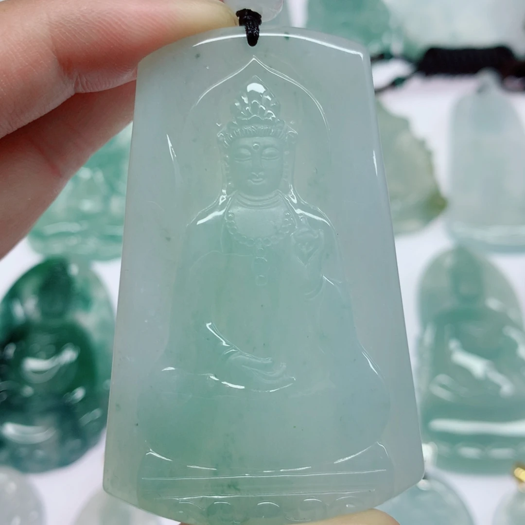 翡翠未镶嵌挂件素衣