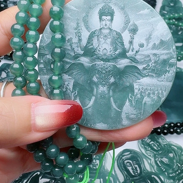 颈饰未镶嵌翡翠多样性发其一