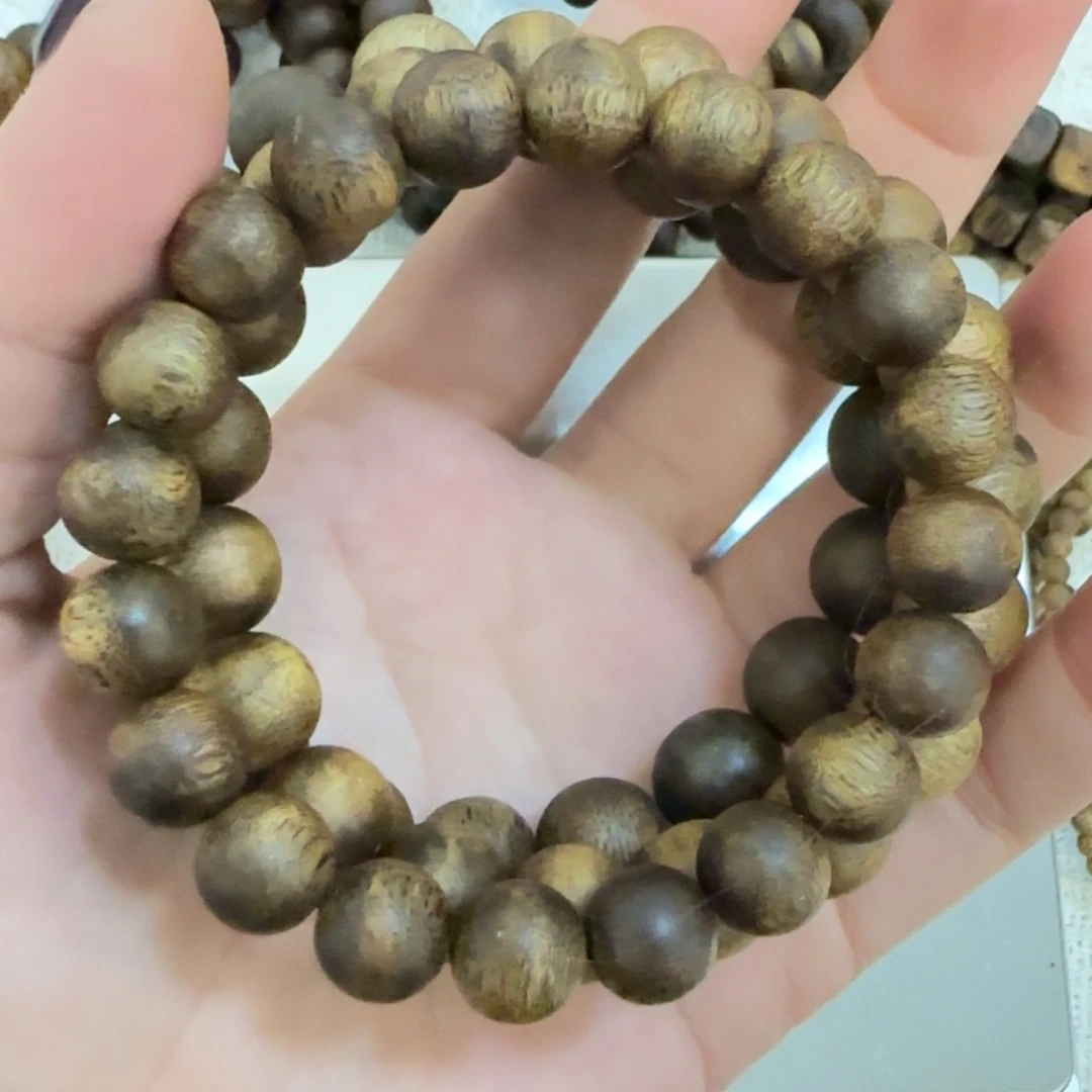 沉香沉香碎屑圆珠张勺子单圈卡1.0沉香7克