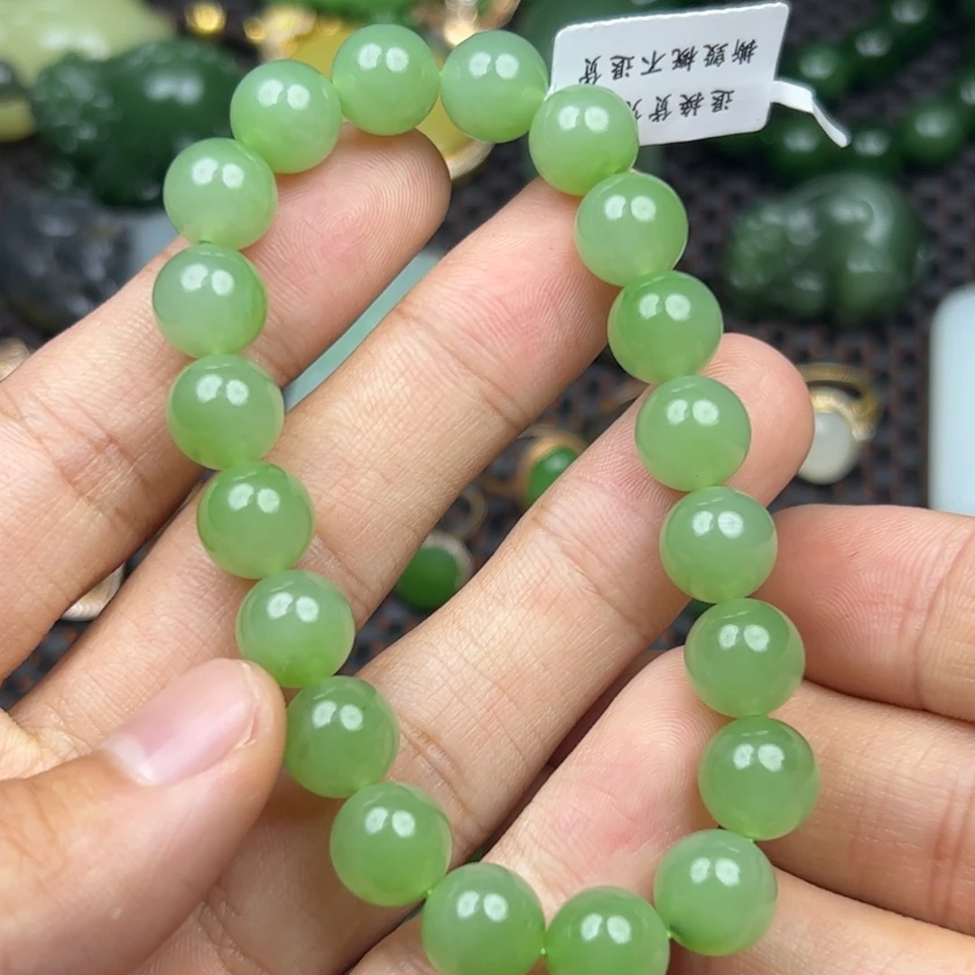 和田玉未镶嵌挂件手串