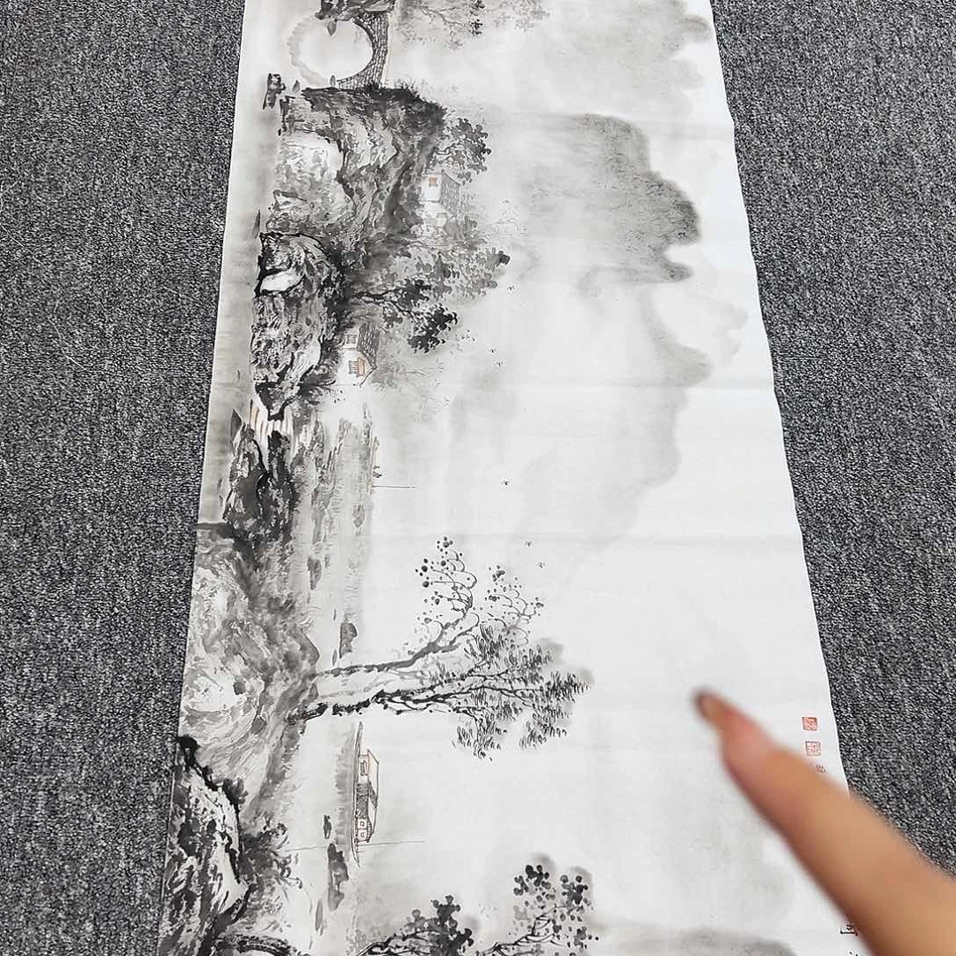 国画国画作品纯手工