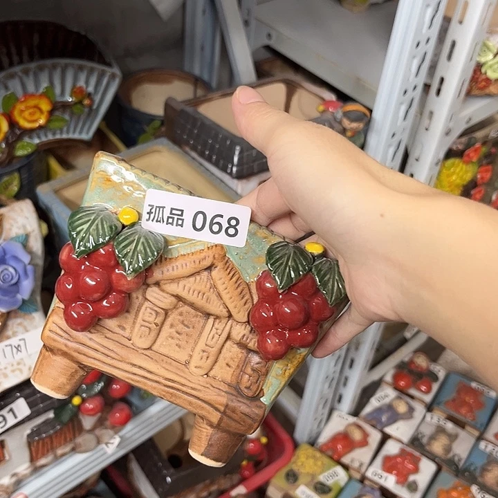 紫砂花盆粗陶材质多肉花盆福利
