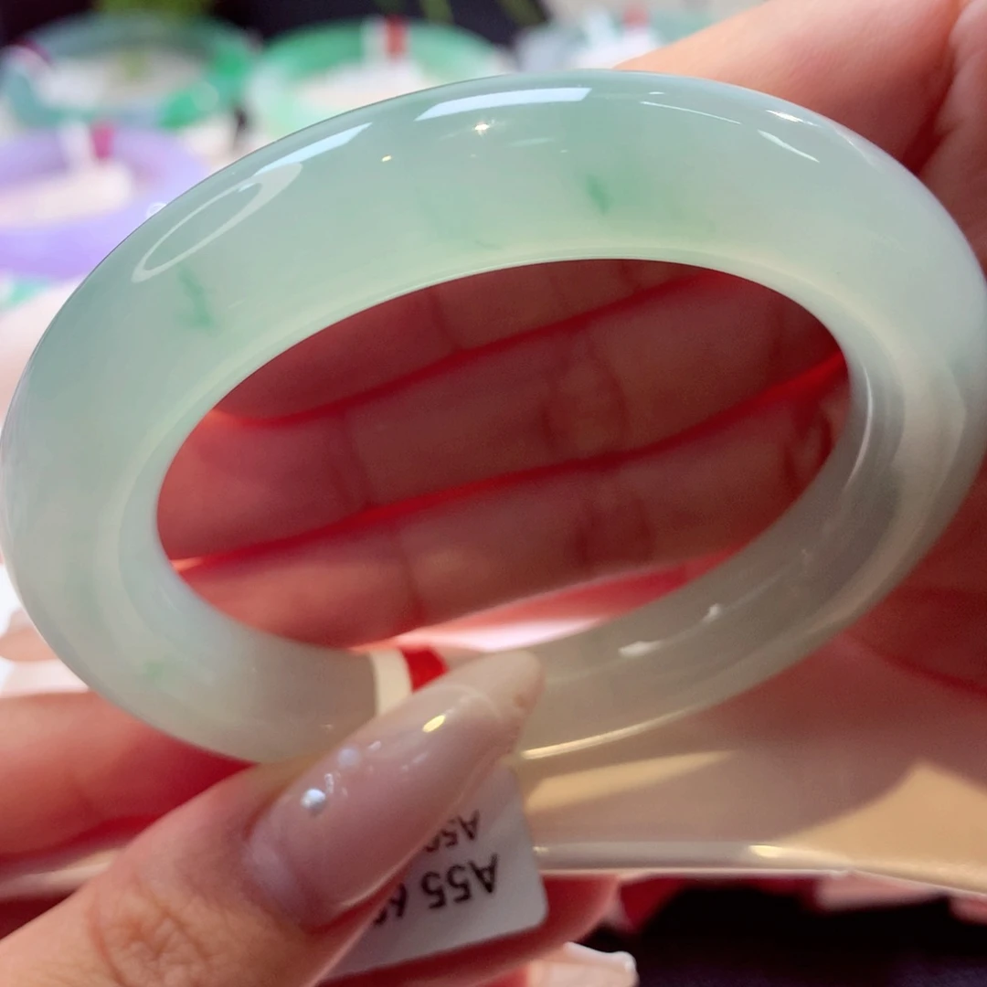 未镶嵌手镯翡翠圆条4号66