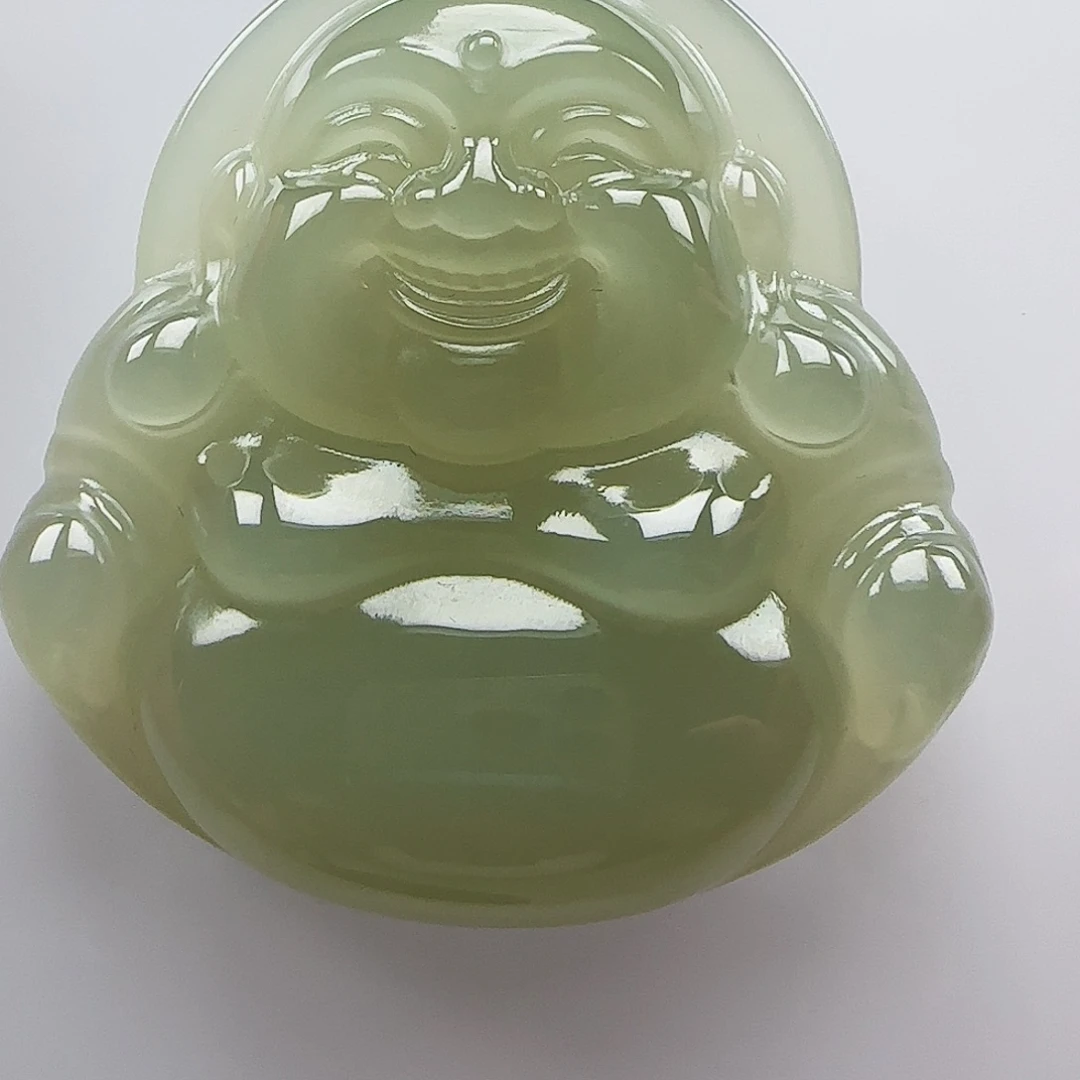 和田玉足金镶嵌颈饰48