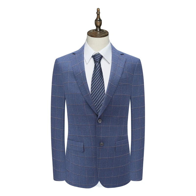 B1660鸟男式春秋西服 两粒扣后中开衩商务西装 216236