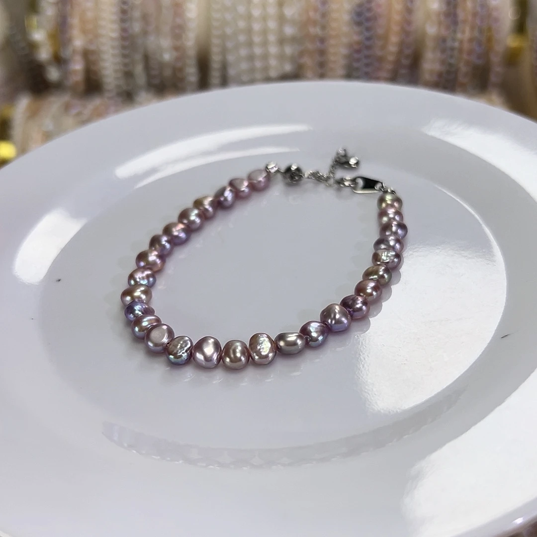 钛钢淡水珍珠手绳