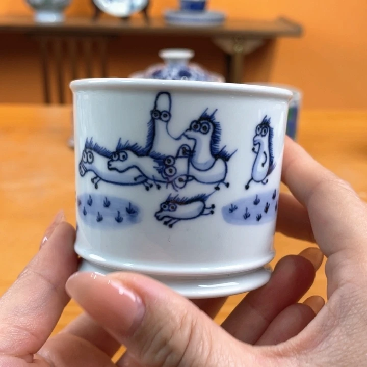 茶杯景德镇陶瓷茶杯哈哈哈