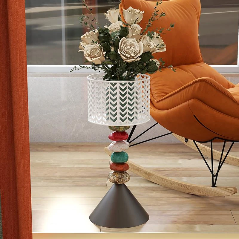 石来运转大师设计轻奢型客厅阳台花盆架卧室卫生间置物架网红花架