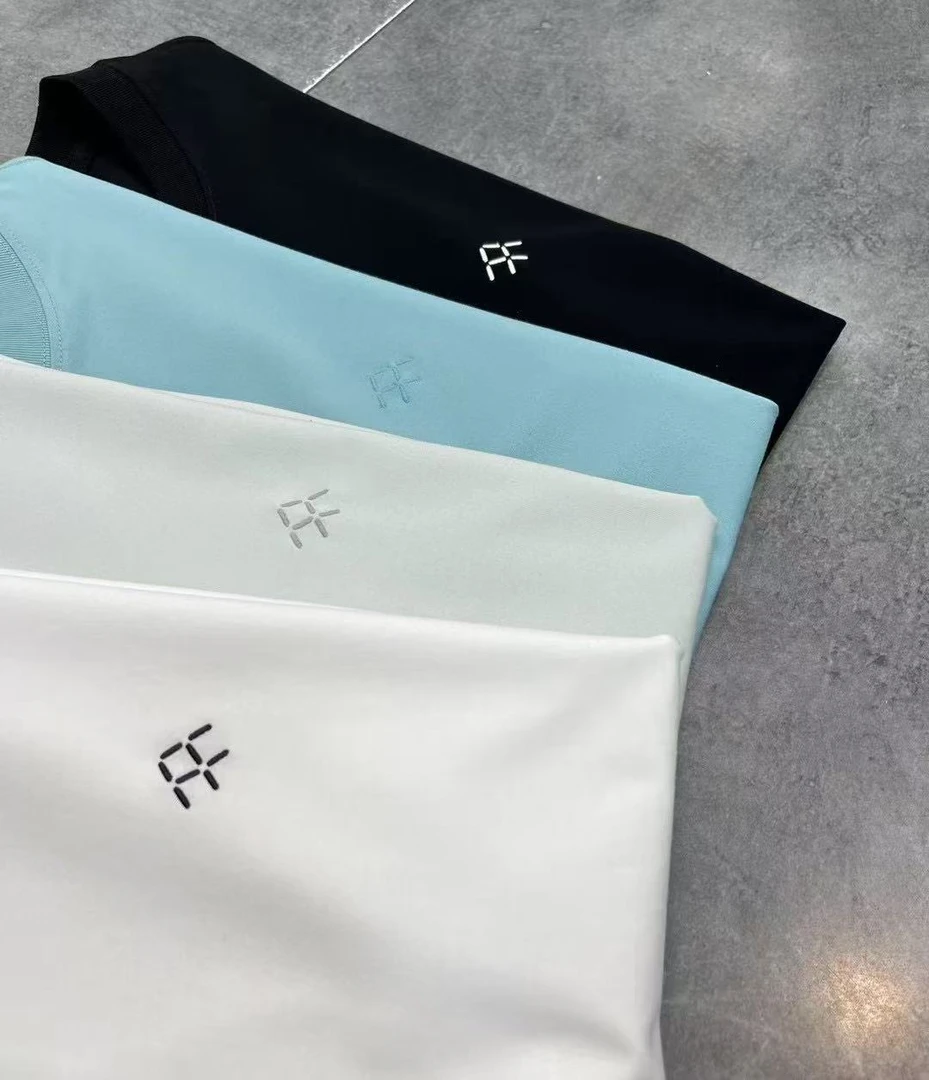 凉感高品质！丝光面料刺绣纯色短袖 2504男士夏季休闲