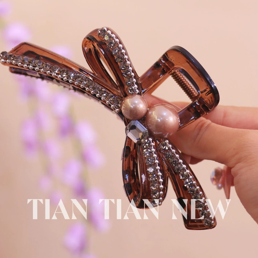 A087设计款时尚交叉大号抓夹女时尚韩版后脑勺盘发夹2025新款头饰