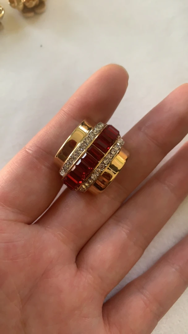 合金耳饰 中古合集乱拍不发耳夹精致轻奢金色复古时尚