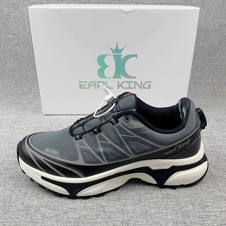 出口西班牙单全地形防滑登山鞋旋转纽扣透气越野跑鞋鲨齿咬住地面