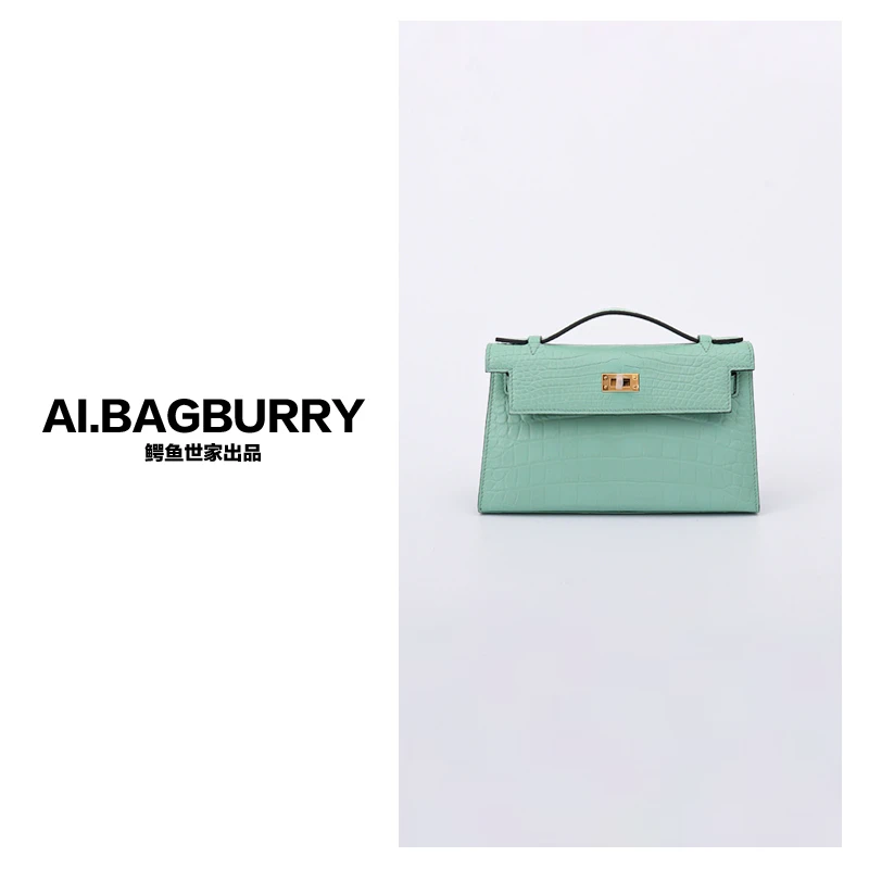 私订达人2025新款雅丹女士真皮百搭时尚鳄鱼皮手拎女包