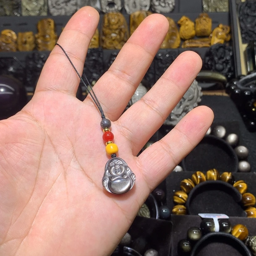 【闪购商品】黑曜岩珠宝奇石未镶嵌小*月