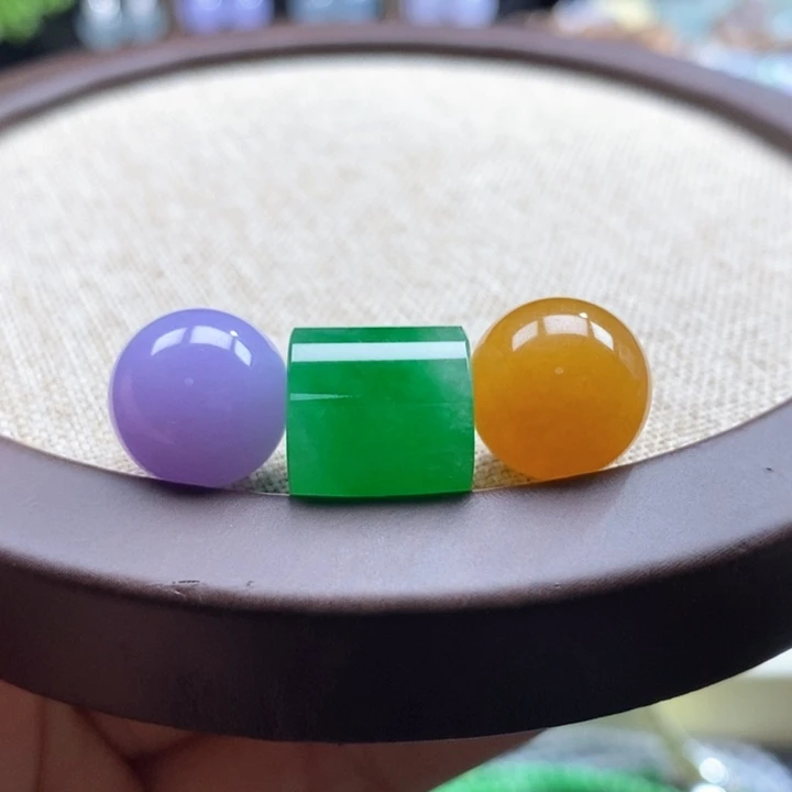 翡翠未镶嵌吊坠(不含链)翡翠浓彩福禄寿