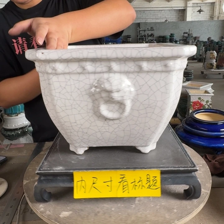 。一风堂石湾花盆 微瑕 内24*19