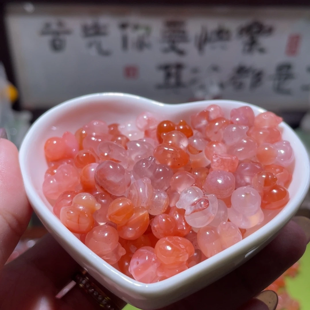 南红玛瑙未镶嵌挂件随机5个
