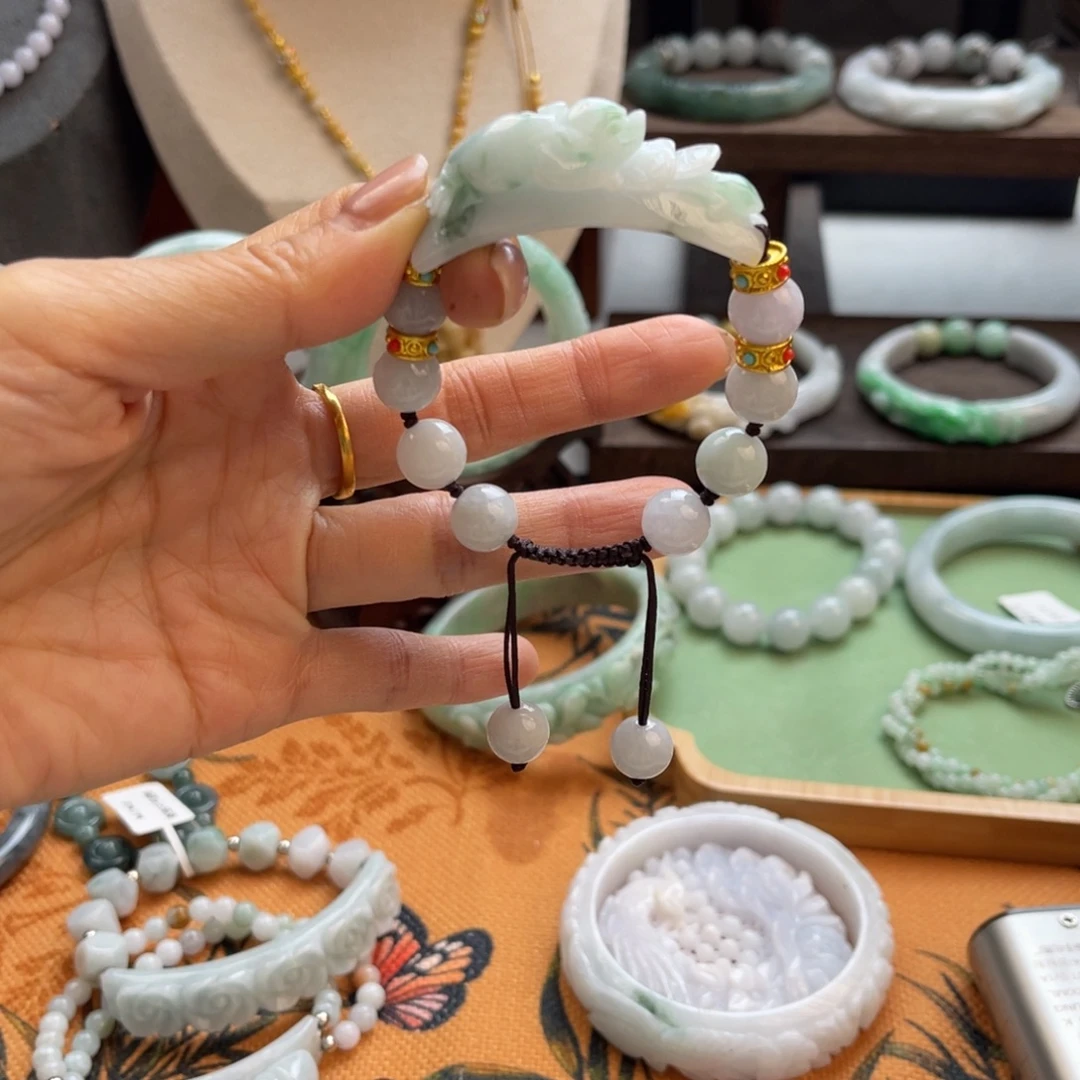 翡翠未镶嵌手链手链