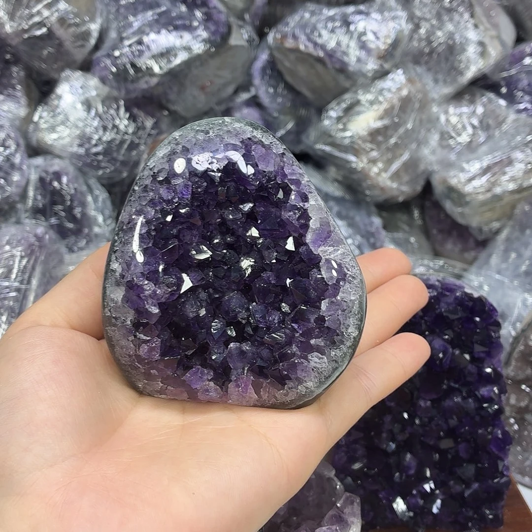 紫晶摆件未镶嵌水晶