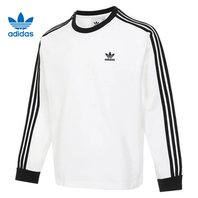 adidas阿迪Originals三叶男子CLASSIC LS TEE针织无领长T恤KE5825