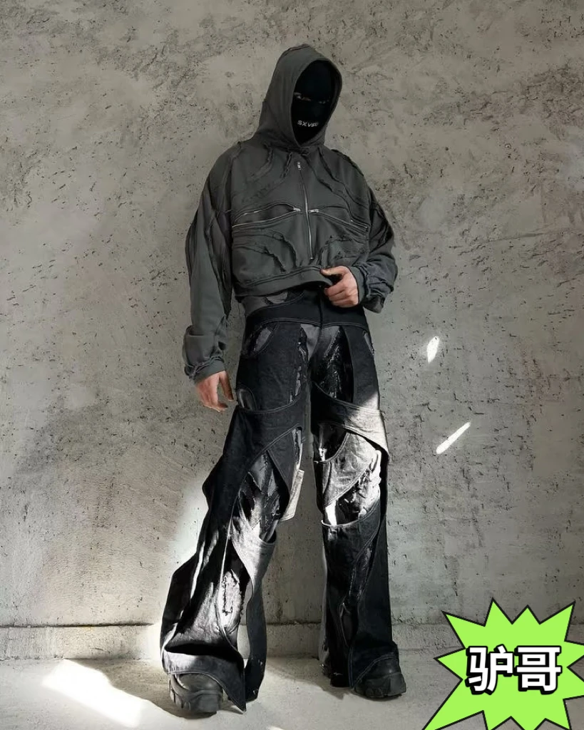 【编号500-538】轻奢柜架小众设计款潮牌极简休闲裤