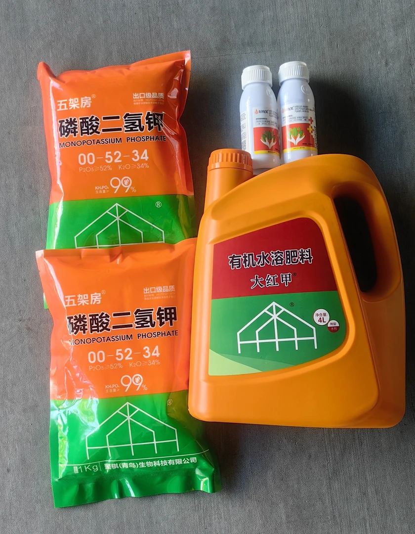 品质大红甲方案着急采收憨烟大黑烟加大用量一套40桶水有效