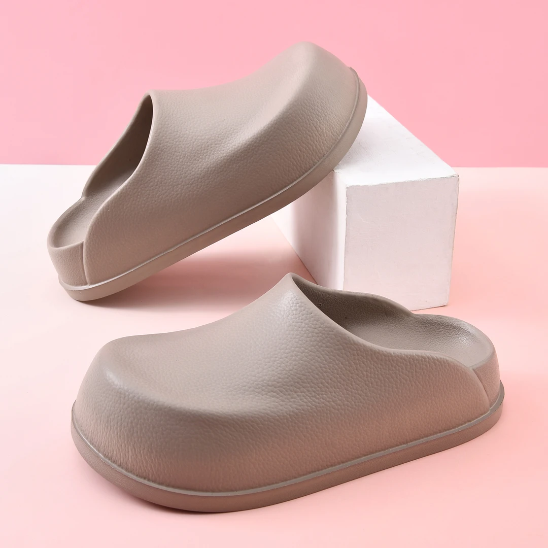 厚底包头拖鞋女夏外穿新款一脚蹬勃肯半拖鞋软底医生手术室厨师鞋