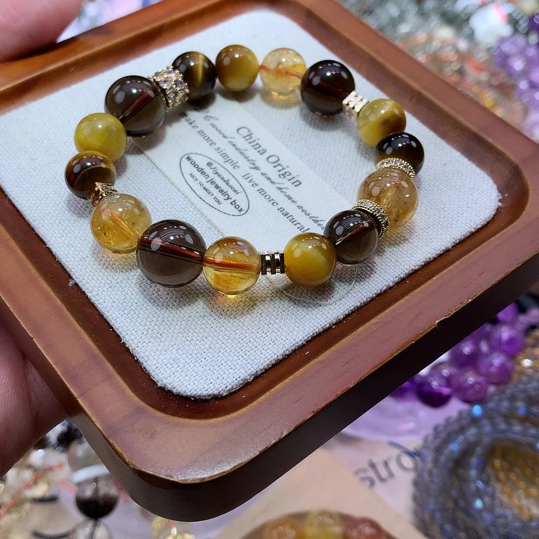 水晶手串未镶嵌金霸10-12