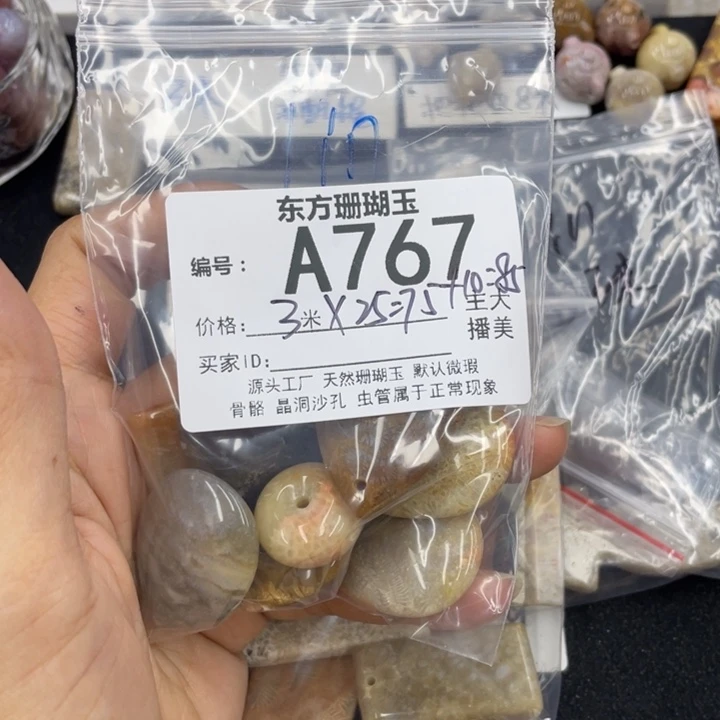 硅化珊瑚（珊瑚玉）颈饰合金l*n